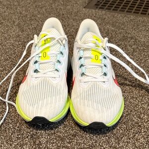 Nike Athletic Shoes White and Neon